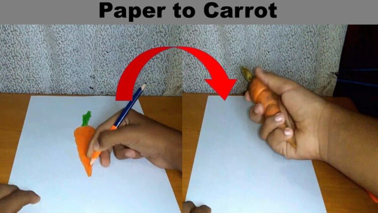 Paper Turn in to Carrot – Magic
